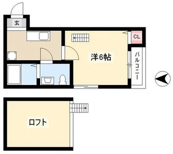 フォービエン川西【2階】の間取り