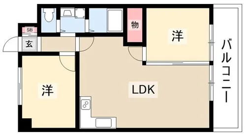 アルトーレ【702号室】の間取り