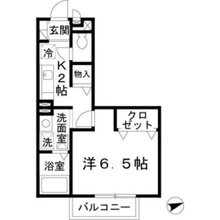 ルピナスD棟【2階】の間取り