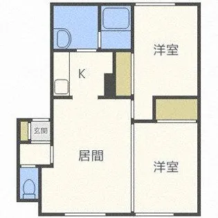 リビングタウン札幌東B【103号室】の間取り