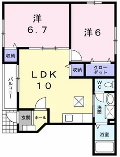 オブコニカ【1階】の間取り