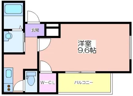 ラフィーネ聖天坂Ⅵ番館【1階】の間取り