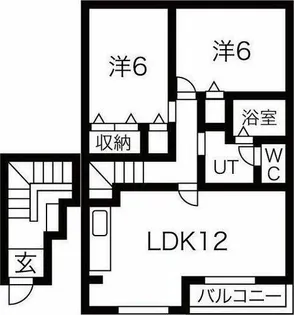 ヴィラ霞【2階】の間取り