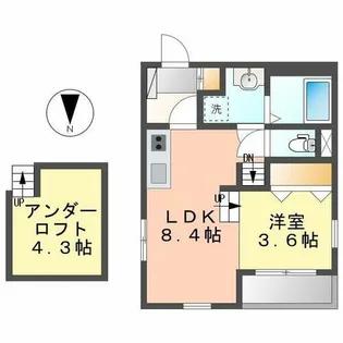 Hygge【101号室】の間取り