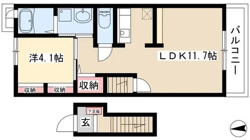 Bonito楠【202号室】の間取り