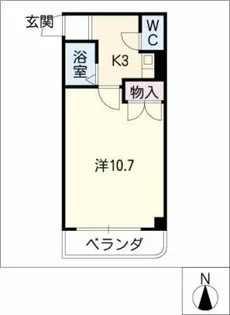 セ・モア元八事【3階】の間取り