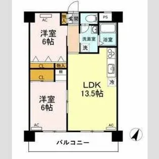 ビラ鳳笙【4階】の間取り