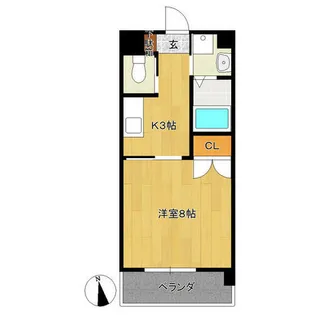 サンシャイン吹付【1階】の間取り