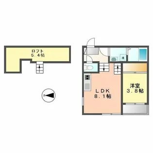 ステージ香呑町【2階】の間取り