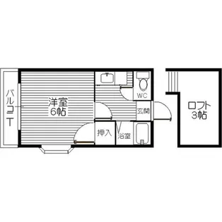 エスピエル原田【0201号室】の間取り