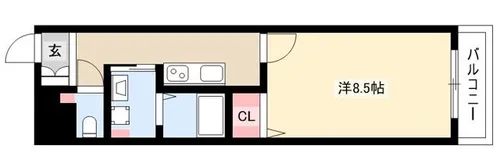 アルカディアⅧ【2階】の間取り