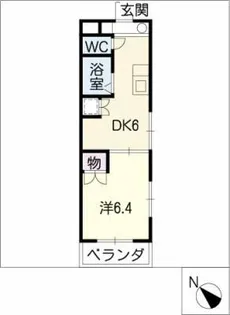 ユニオンハイツ日比野【4階】の間取り