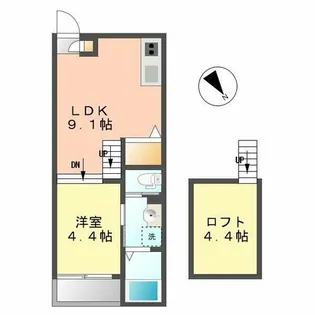 ソフィア名西【101号室】の間取り