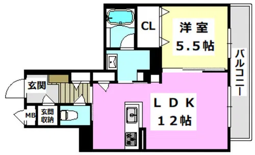 Casa de Solare【2階】の間取り