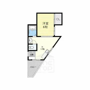ツインハイツ上中条【3階】の間取り