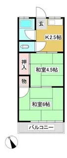 愛三荘【202号室】の間取り