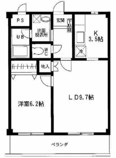 ロイヤルハイツ 五番館【101号室】の間取り
