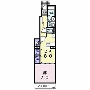 GLORY蘭【1階】の間取り