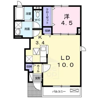 ピュアメゾン【1階】の間取り
