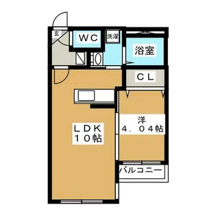 ガーデンハウス菊水【5階】の間取り