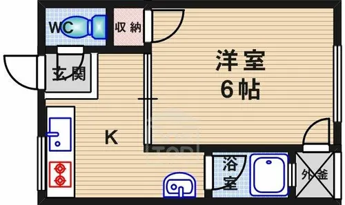 清風マンション【4階】の間取り