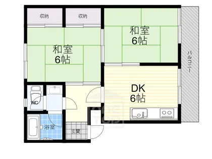 上穂ロイヤルハイツ【3階】の間取り