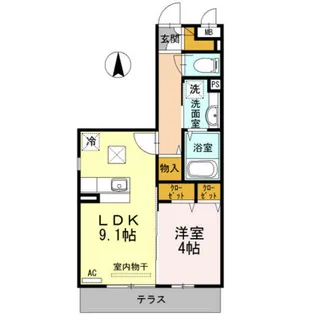 ハーティソフィア【3階】の間取り