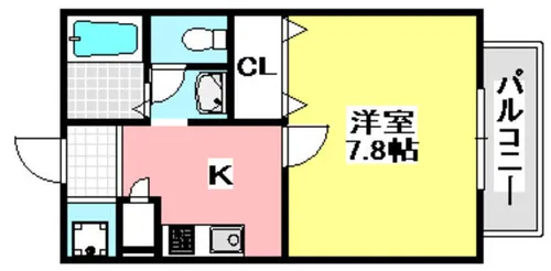 ネオメゾン小山A棟【202号室】の間取り