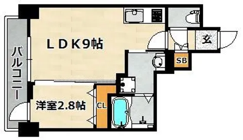 SDグランツ神戸ハーバーウエスト【502号室】の間取り