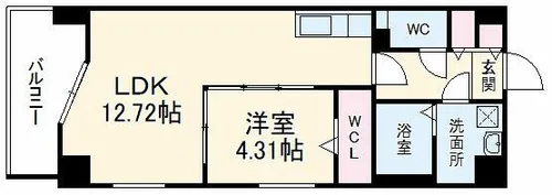 愛知県名古屋市熱田区花町【マンション】の間取り