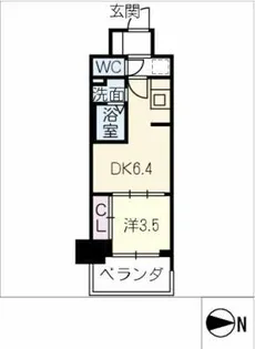 L&Cレジデンス鶴舞公園【3階】の間取り