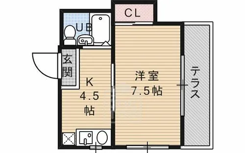 春日薩摩マンション【3階】の間取り