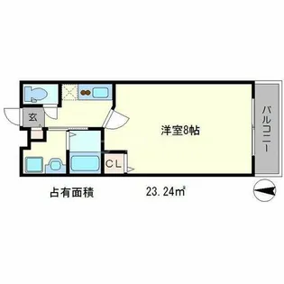 フラッティワレア【3階】の間取り