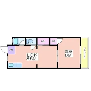 タカイレジデンス【408号室】の間取り