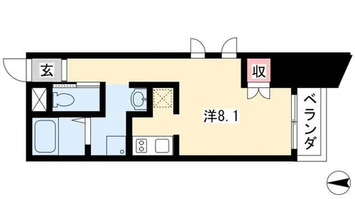 グランステージ千種【4E号室】の間取り