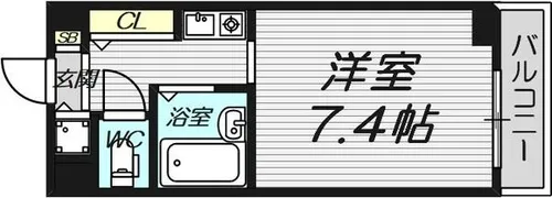 アペルトコート【4階】の間取り