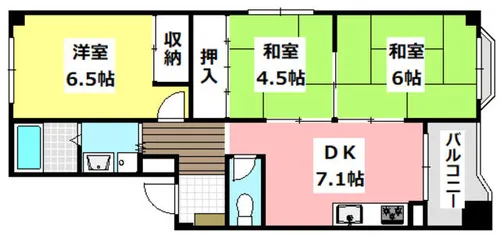 コーポスカイラーク【3階】の間取り