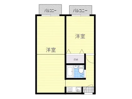 ネオコーポ都【2階】の間取り