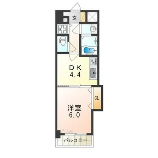 TKアンバーコート堺東Ⅱ【2階】の間取り
