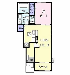 アルドールⅡ【1階】の間取り