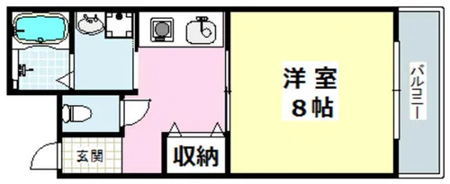コスモコーポラス【205号室】の間取り