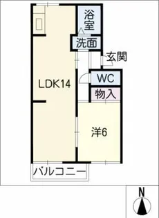 コーポ春日【2階】の間取り