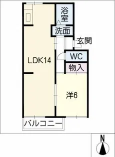コーポ春日【2階】の間取り