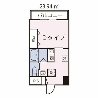 ドミール今池【607号室】の間取り