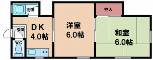 コーポ富士【3階】の間取り
