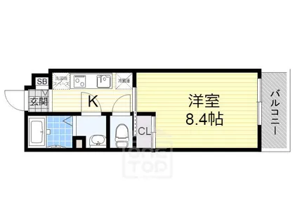 ガーデンコート正雀【1階】の間取り