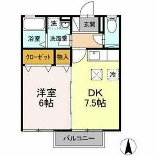 エステート【1階】の間取り