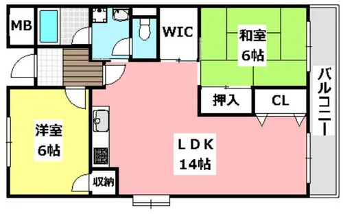 ファミールシーダ【3階】の間取り