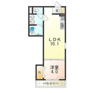 F+style出島海岸通【3階】の間取り