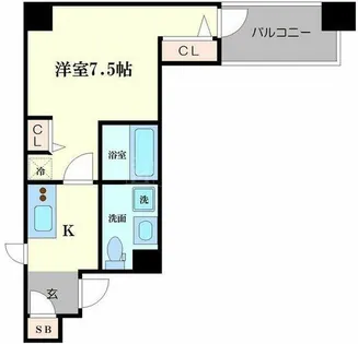 エステムコート北堀江【3階】の間取り